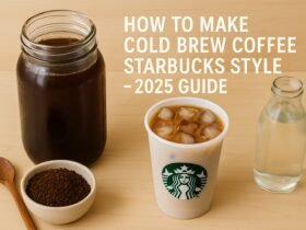 Want that smooth, bold Starbucks cold brew flavor at home? Learn how to make Starbucks-style cold brew coffee using simple ingredients and barista-approved techniques. 100% real, refreshing, and budget-friendly!