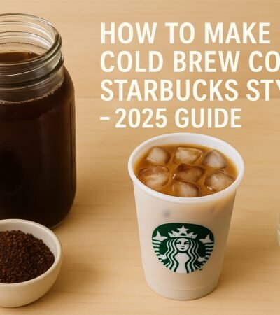 Want that smooth, bold Starbucks cold brew flavor at home? Learn how to make Starbucks-style cold brew coffee using simple ingredients and barista-approved techniques. 100% real, refreshing, and budget-friendly!