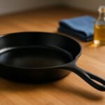 Learn how to re-season a cast iron skillet at home. Step-by-step guide, best oils, and expert tips for restoring your pan’s non-stick, rust-free surface. Perfect for USA, UK, Canada & EU kitchens.