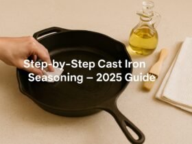 Learn how to season a cast iron skillet properly for a naturally non-stick surface. Our 2025 updated guide includes expert tips, tools, and maintenance advice for lasting results.